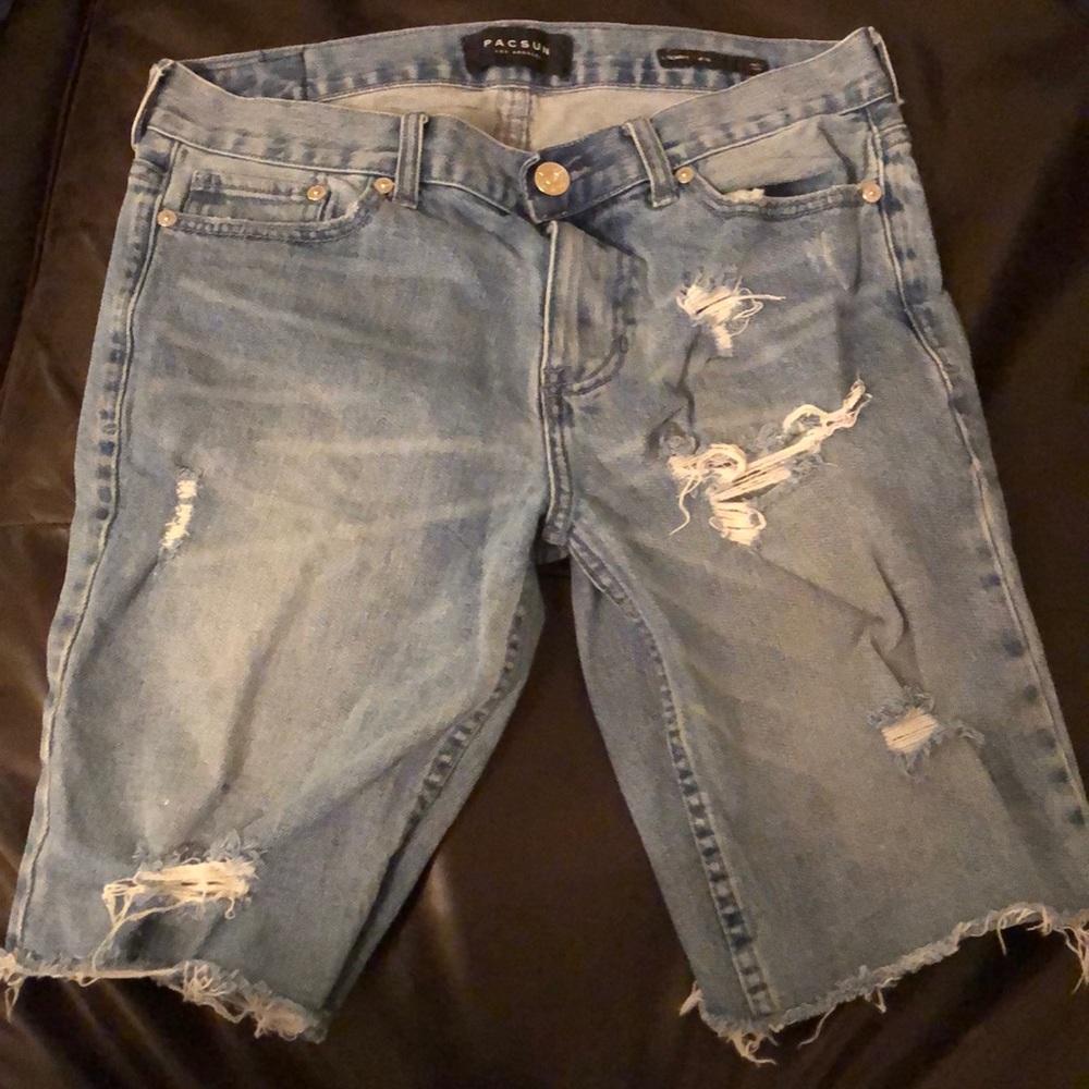 Ripped shorts. Cool style. Lightly worn.